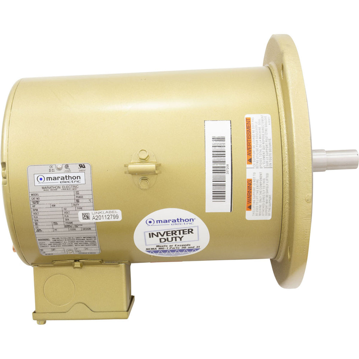 Motor, Pentair C Series, 7.5hp, 200v/208v, 3-Phase