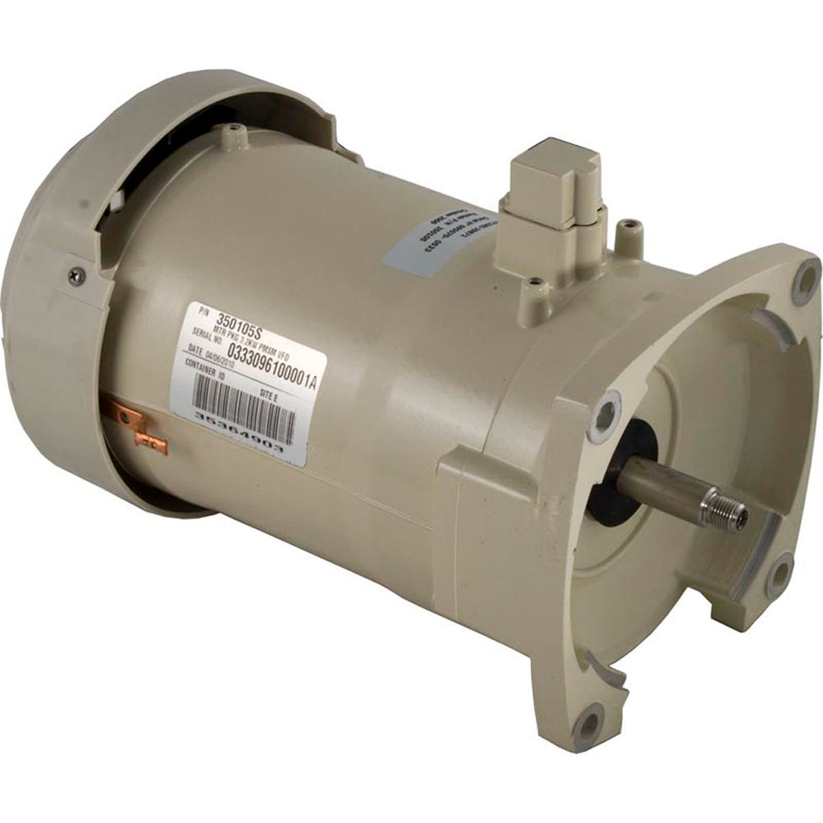 Motor, Pentair/Purex, 3.2kW, Var-Spd, VFD, PMSM, Almond