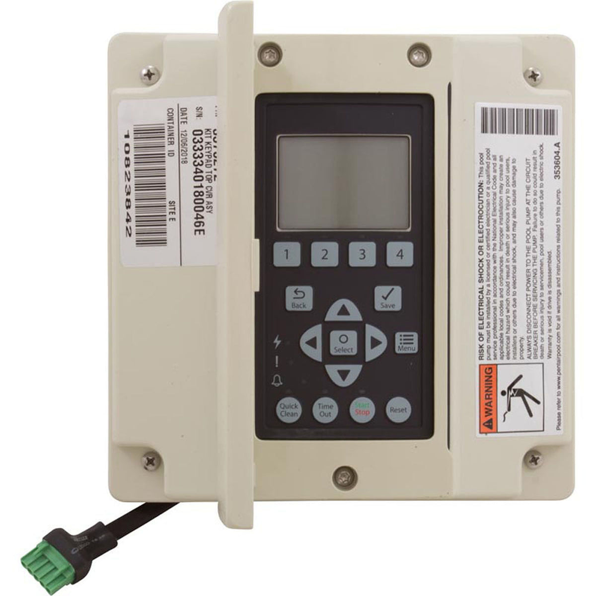Keypad Assembly Kit, Pentair IntelliFlo XF/2 VST, Almond