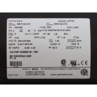 Motor, Nidec, 3.0hp, 208v-230v/460v, 3ph, EQ Series, Waterfall
