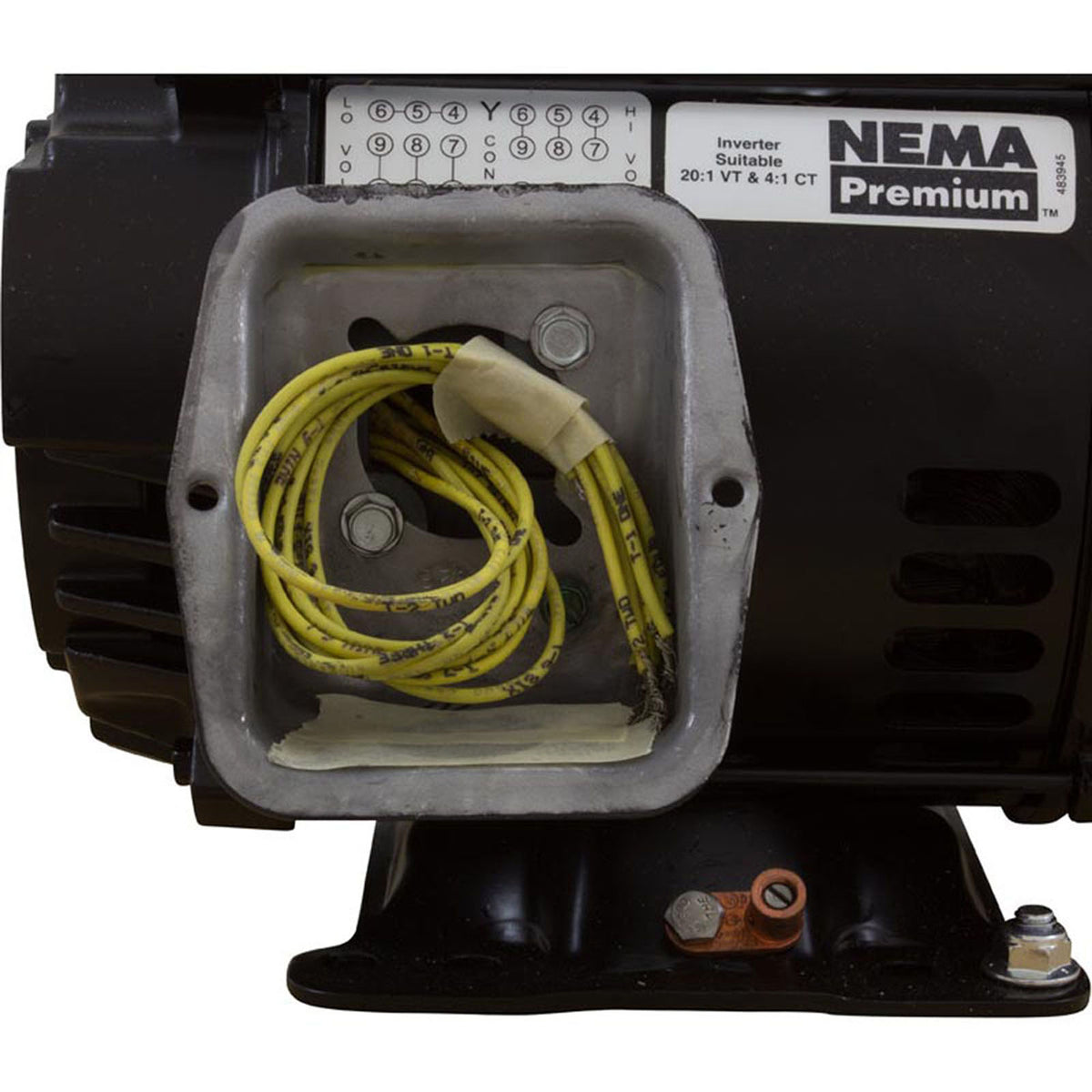 Motor, Nidec, 3.0hp, 208v-230v/460v, 3ph, EQ Series, Waterfall