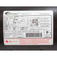 Motor, Century, 1.5hp, 115/230v, 16/8A, 1-Spd, 56Fr