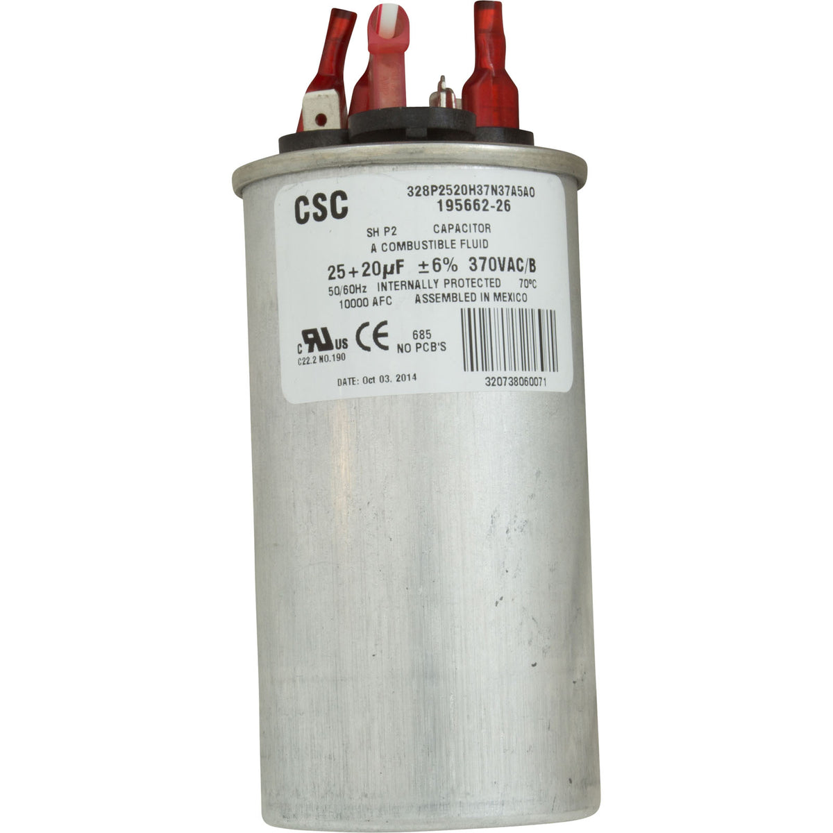 Motor, Century/AOSmith, 0.75hp, 115v, 2-Spd, 48Yfr, SQFL, Full