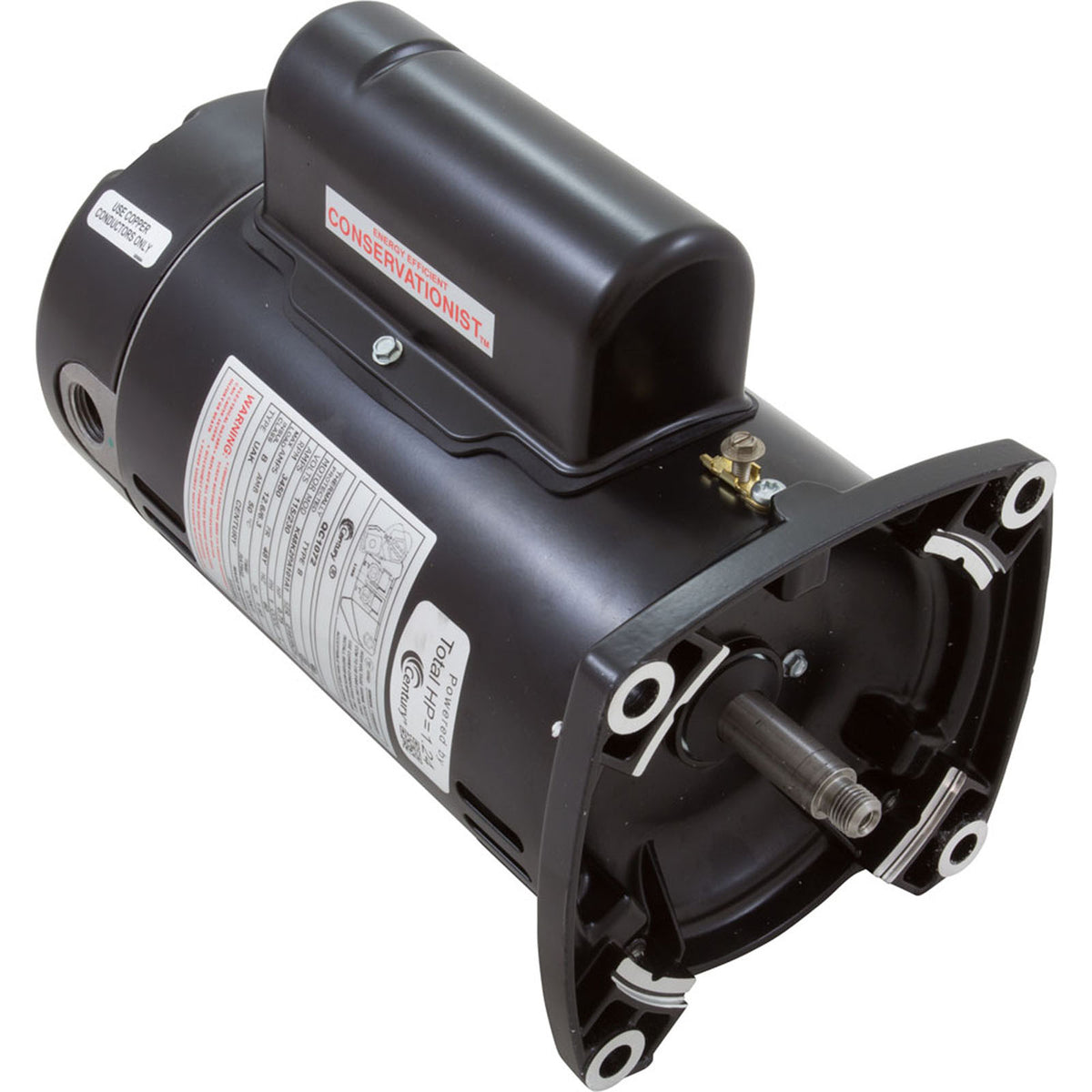 Motor, Century, 0.75hp, 115v/230v, 1-Spd, 48Yfr, SQFL, Full