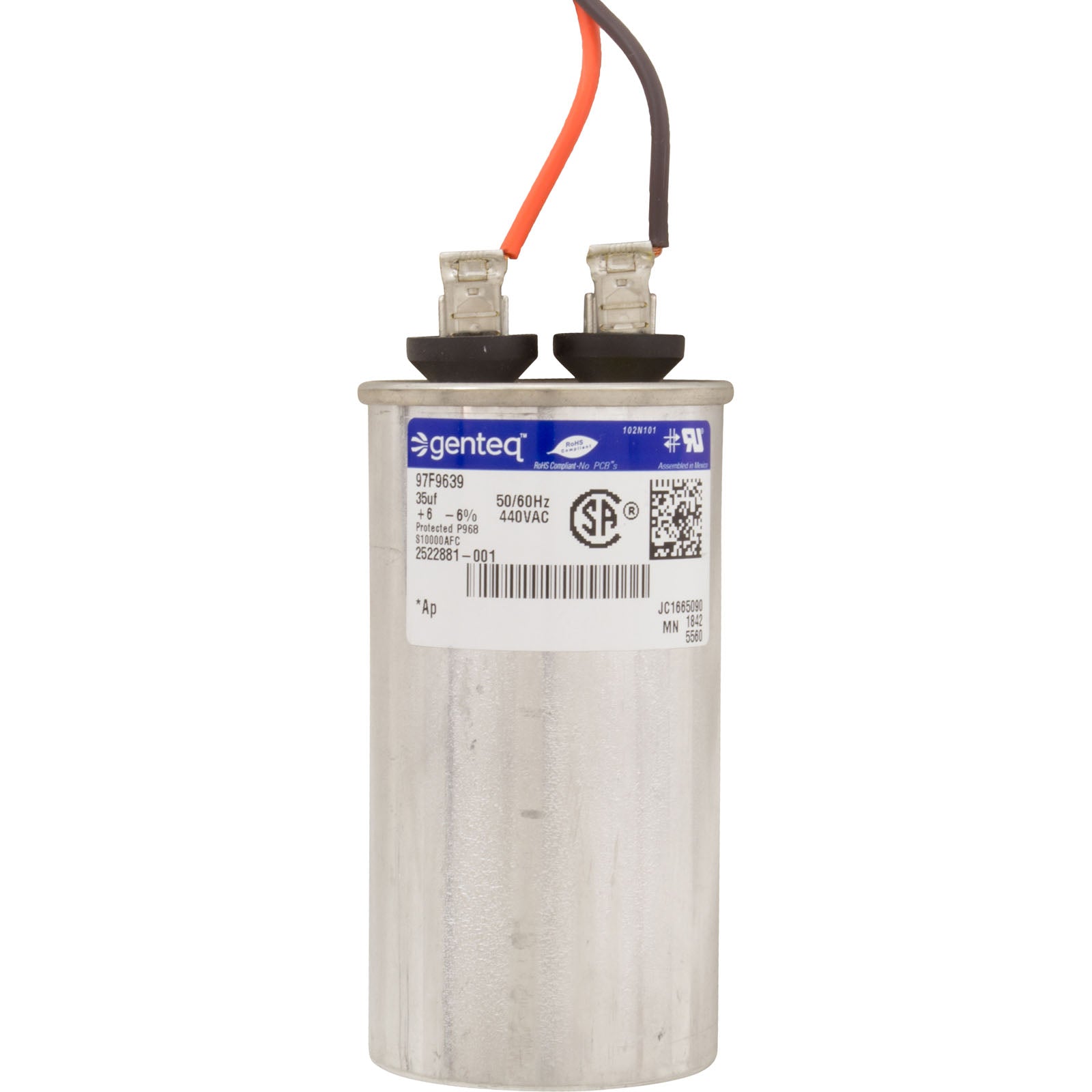 Motor, Century, 1.5hp, 230v, 2-Spd, 48Yfr, SQFL, Full
