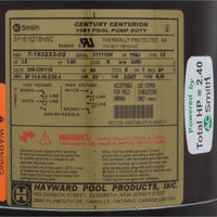 Motor, Hayward NorthStar SP4000, 1.5hp, 1-Spd, Full Rated, EE