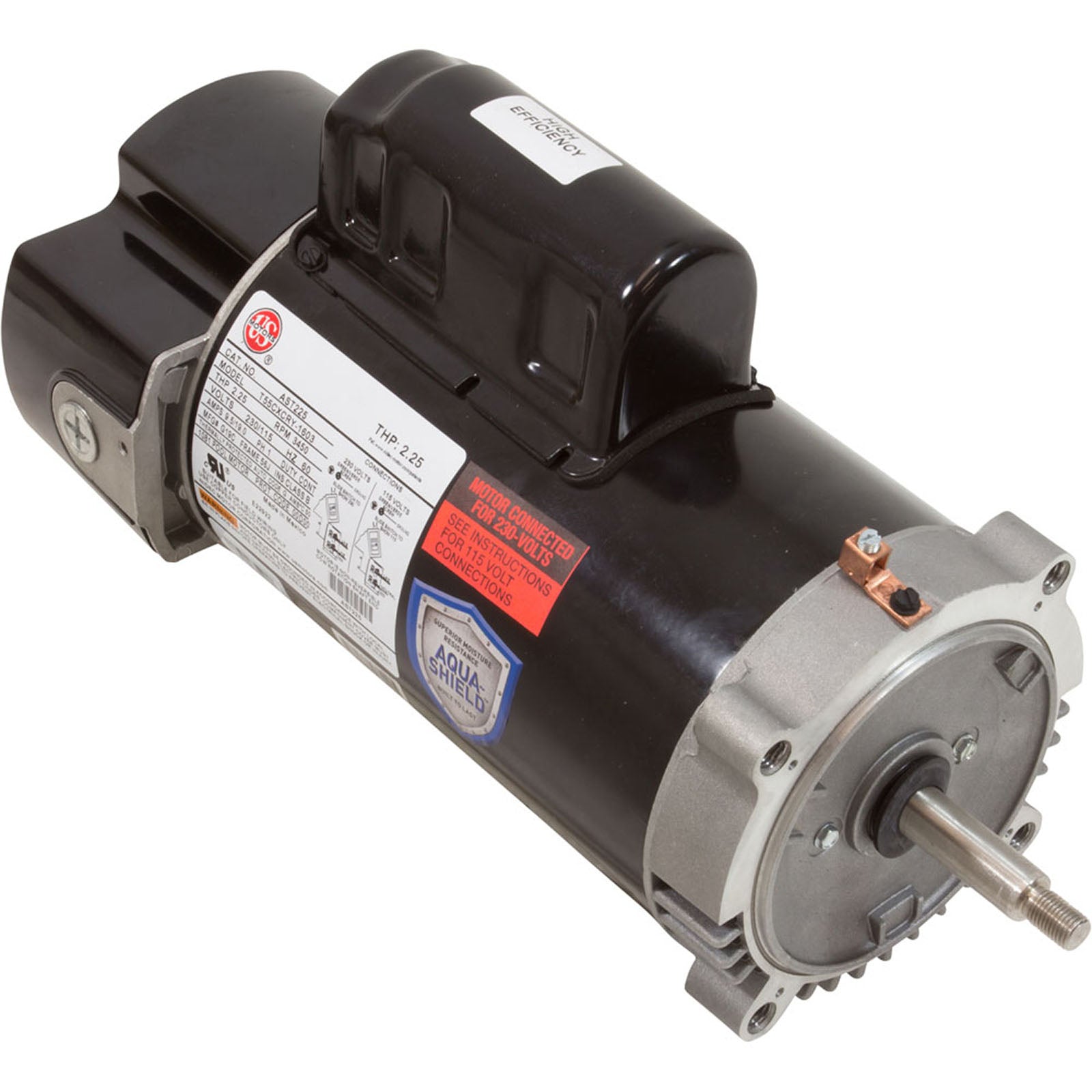 Motor, US Motor, 2.25hp, 115/230v, 56JFr, C-Face, THP Rated