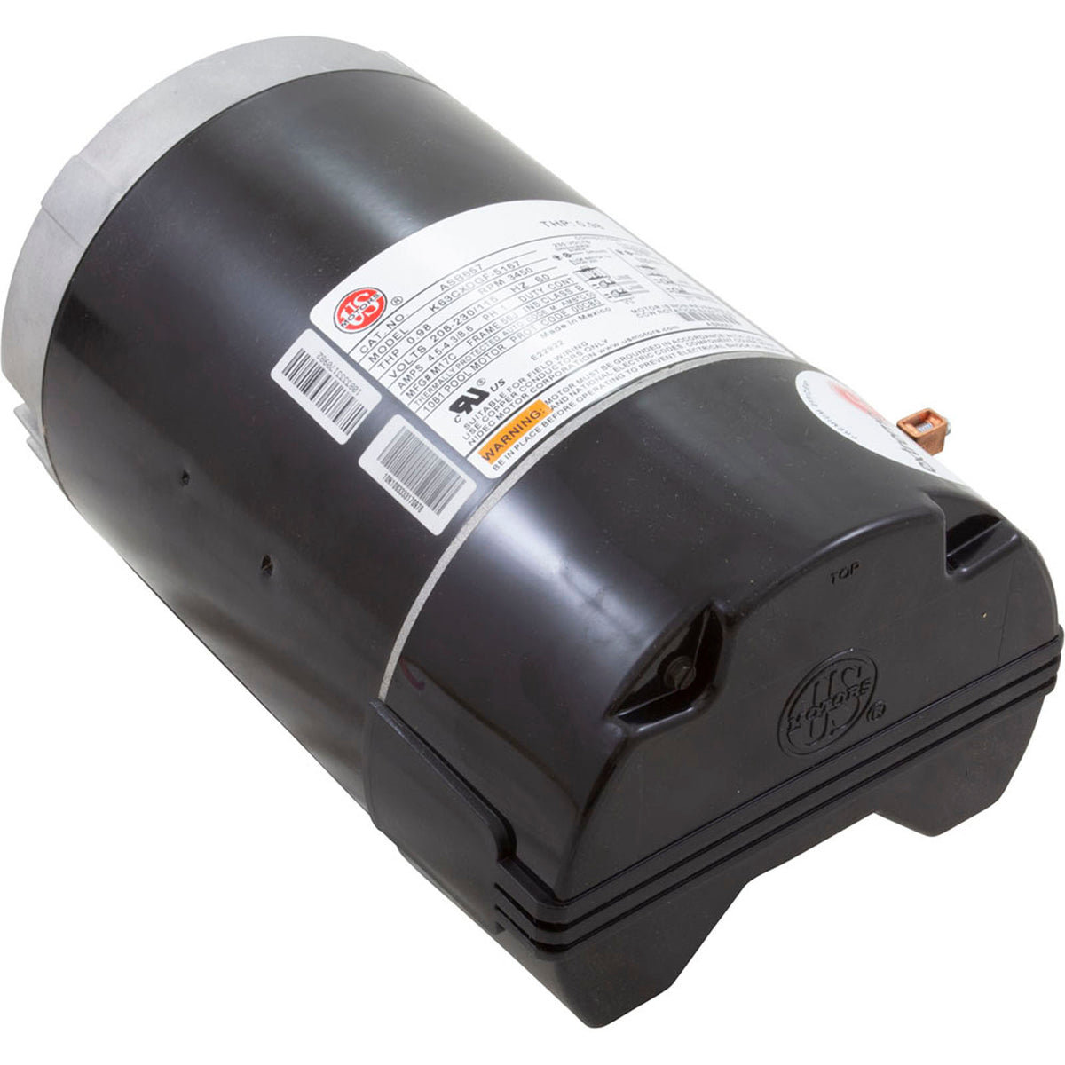 Motor, Nidec/USMtr, 0.5hp, 115/230v, 1Spd, 56Jfr, CFace, Thd, Full