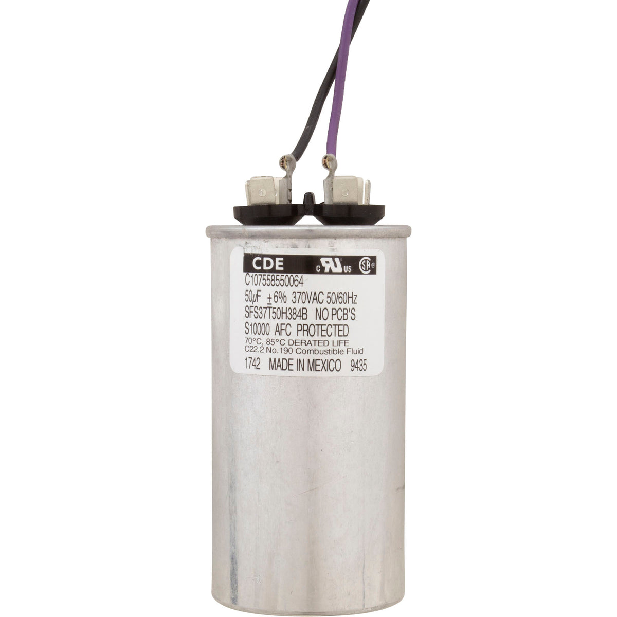 Motor, Nidec/USMtr, 0.5hp, 115/230v, 1Spd, 56Jfr, CFace, Thd, Full