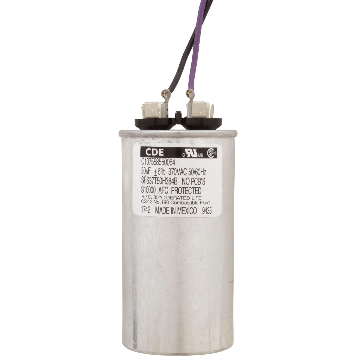 Motor, Nidec/USMtr, 0.5hp, 115/230v, 1Spd, 56Jfr, CFace, Thd, Full