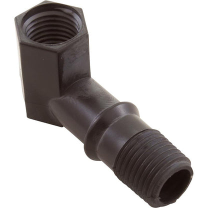 90 Elbow, Little Giant, Outlet, 1/4"fpt x 1/4"mpt, Black