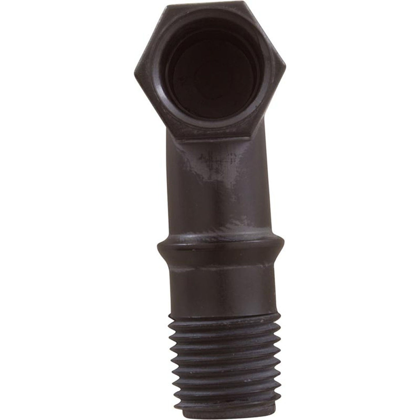 90 Elbow, Little Giant, Outlet, 1/4"fpt x 1/4"mpt, Black