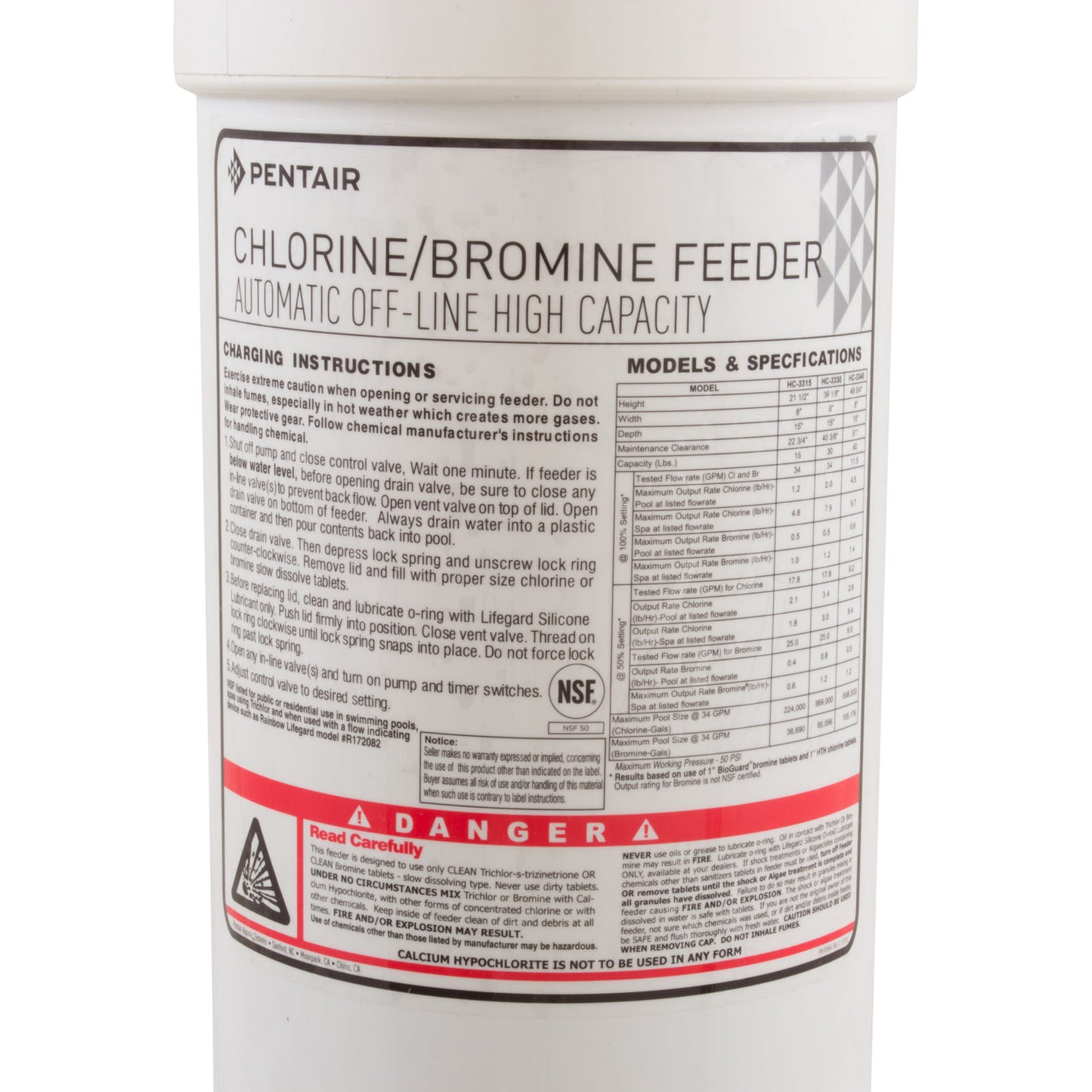 High Capacity Automatic Feeder, Rainbow Pentair HC-3315