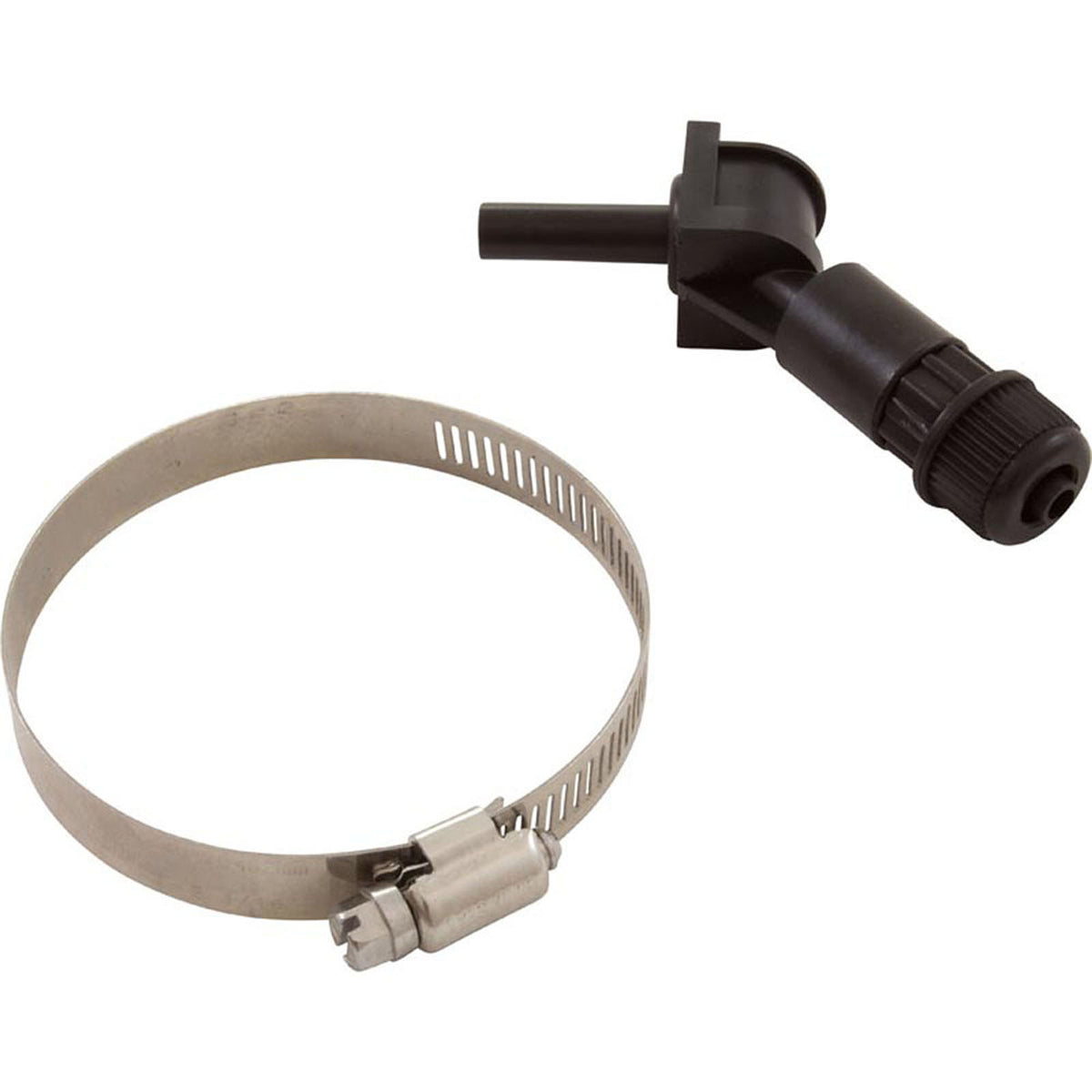 Injection Fitting, Threadless, Blue-White, 3/8"od Tubing Conn