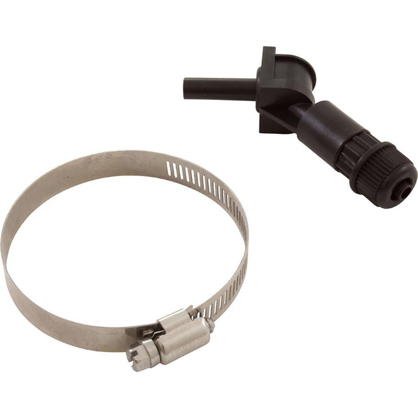 Injection Fitting, Threadless, Blue-White, 3/8"od Tubing Conn