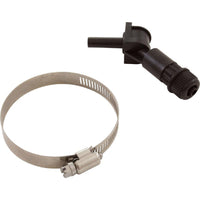Injection Fitting, Threadless, Blue-White, 3/8"od Tubing Conn