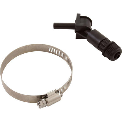 Injection Fitting, Threadless, Blue-White, 3/8"od Tubing Conn