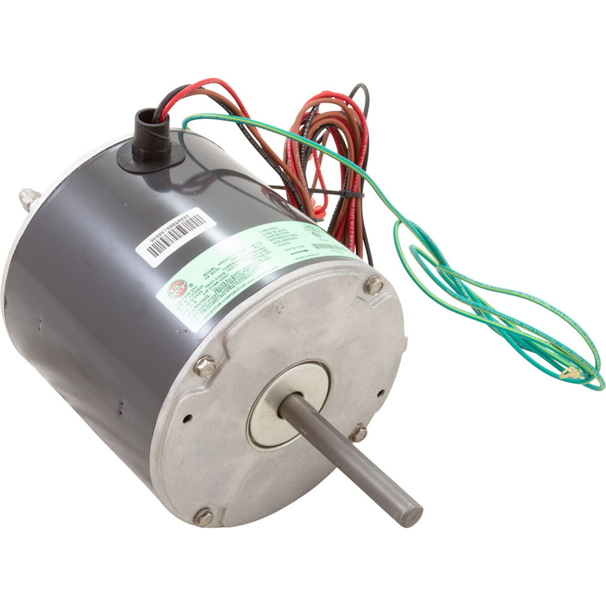 Fan Motor, Pentair UltraTemp Heat Pump 140/140HC, w/ Nut