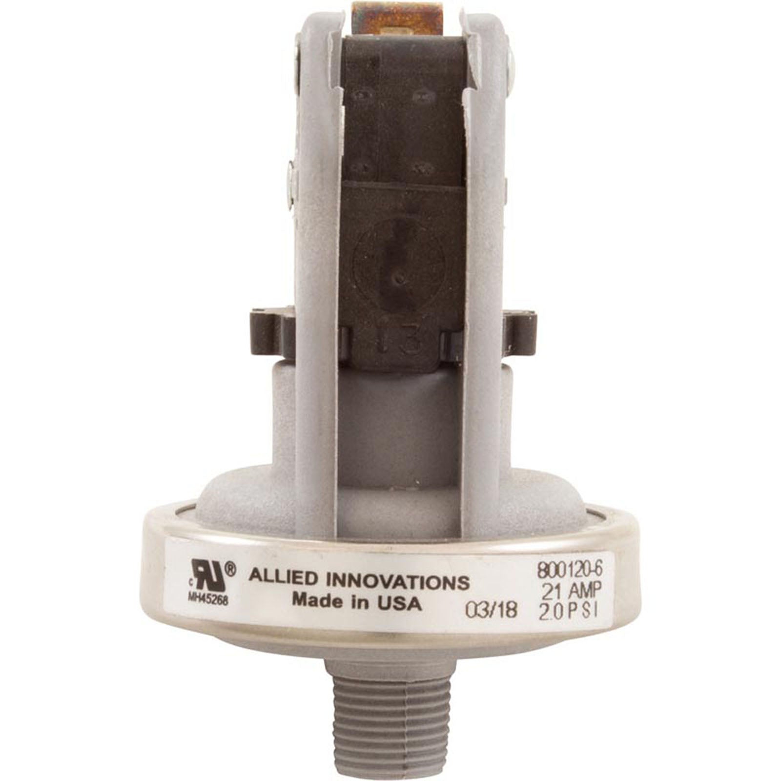 Pressure Switch, 25A, Pentair, 2psi