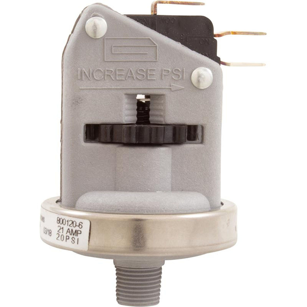 Pressure Switch, 25A, Pentair, 2psi