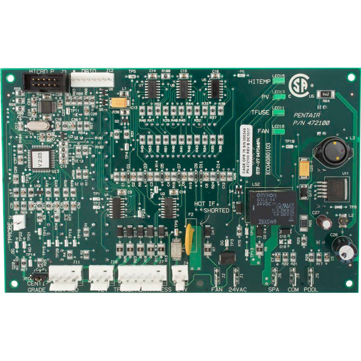 PCB, Pentair Minimax NT, DDTC Control