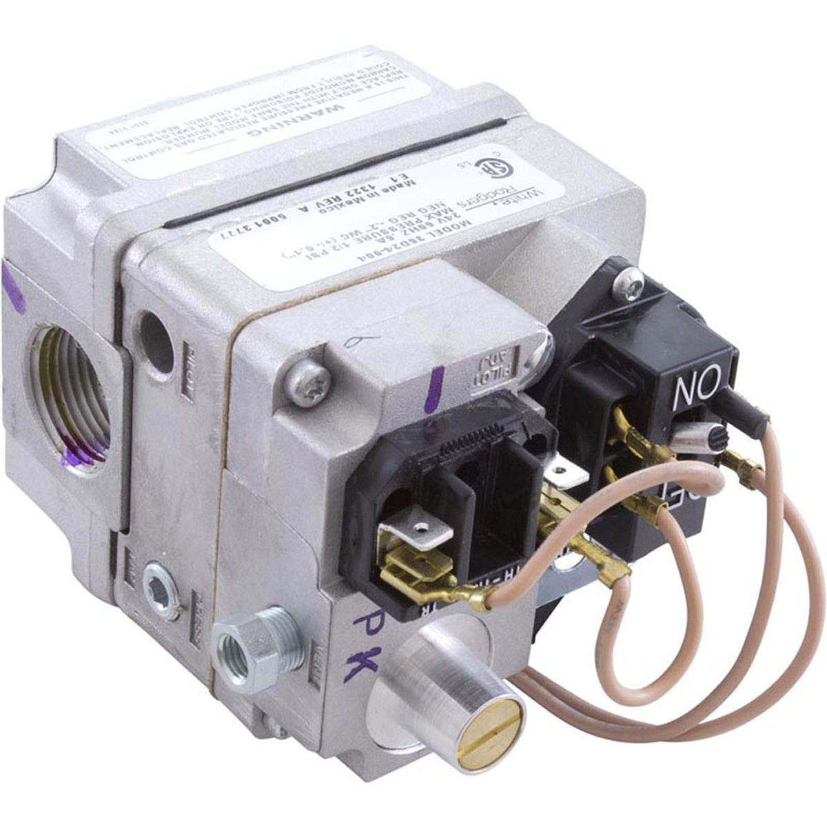 Gas Valve, Zodiac Laars HI-E/HI-E2