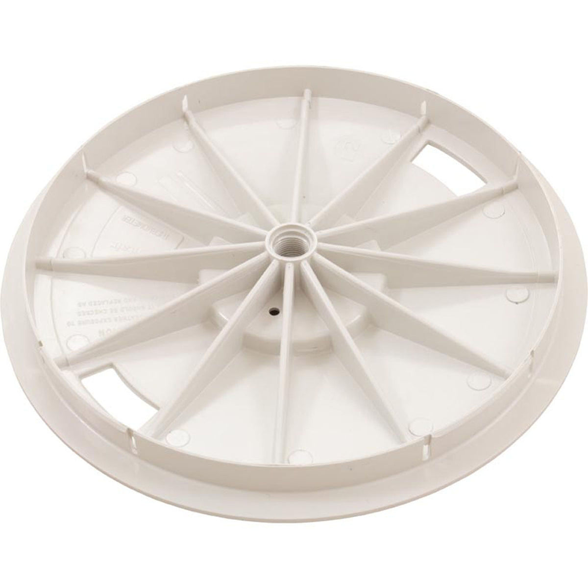 Skimmer Lid, Baker Hydro, 9-7/8"dia, w/o Thermometer, Wht, Gen