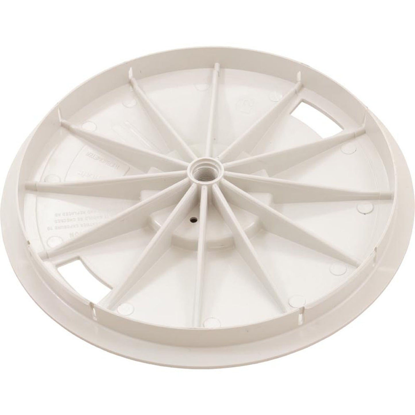 Skimmer Lid, Baker Hydro, 9-7/8"dia, w/o Thermometer, Wht, Gen