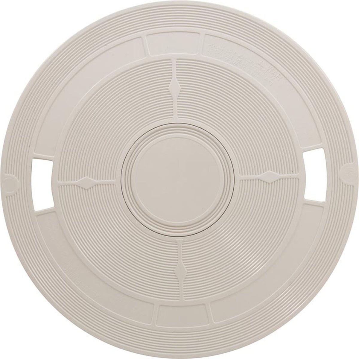 Skimmer Lid, Baker Hydro, 9-7/8"dia, w/o Thermometer, Wht, Gen