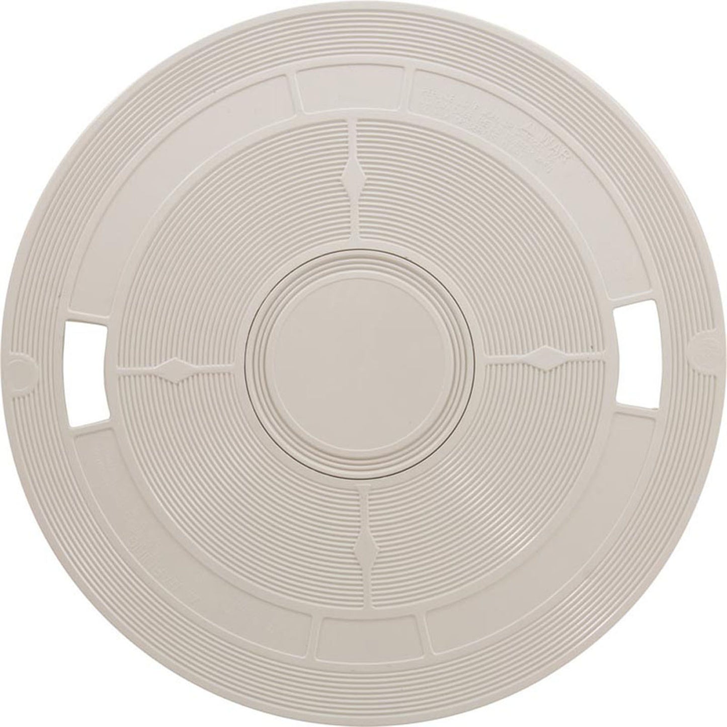 Skimmer Lid, Baker Hydro, 9-7/8"dia, w/o Thermometer, Wht, Gen