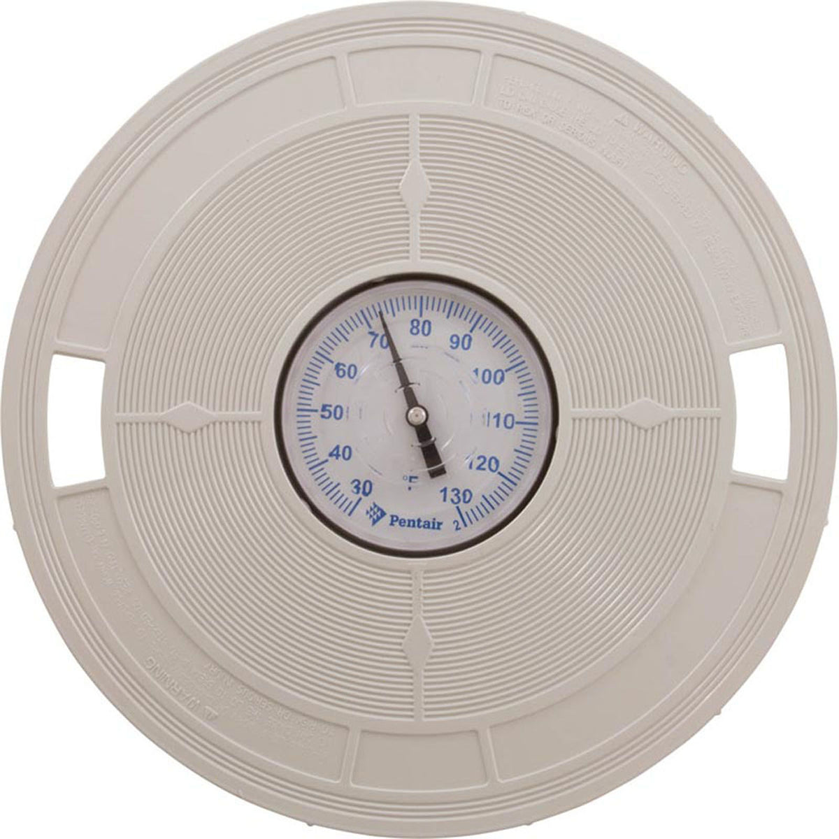 Skimmer Lid, Pentair, 9-3/16" Diameter, w/ Thermometer, White