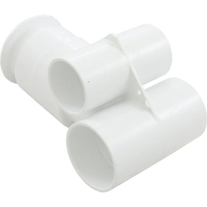 Corps de jet, WW Poly Gunite, a1-1/2"s, w2"s, T, blanc