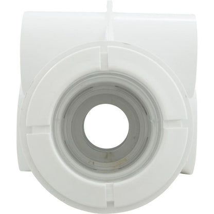 Corps de jet, WW Poly Gunite, a1-1/2"s, w2"s, T, blanc