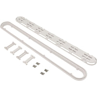 Channel Drain Cover, Aquastar, 32", Anit-Entrap, w/Frame, Wht