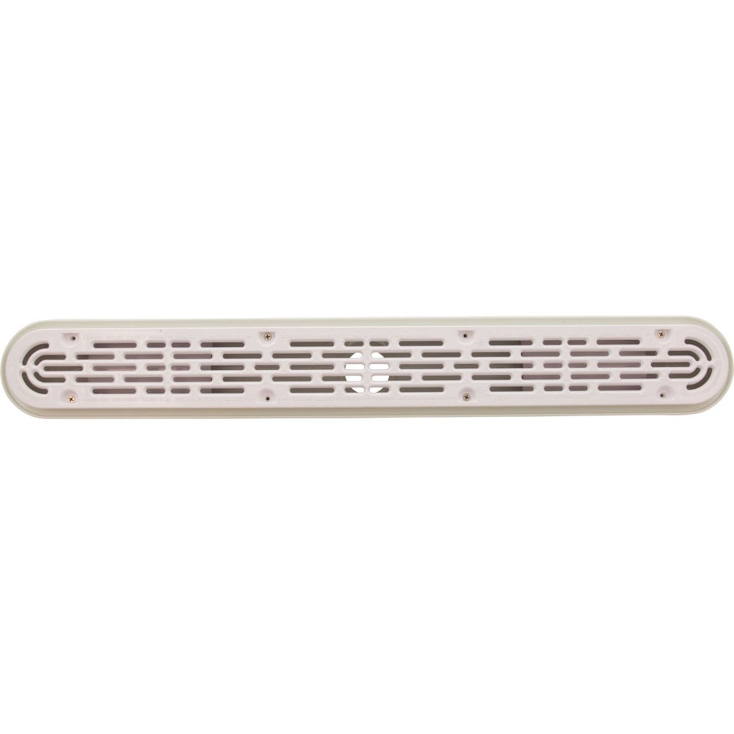 Channel Drain, Aquastar, 32", Flat Grate, For Concrete, White