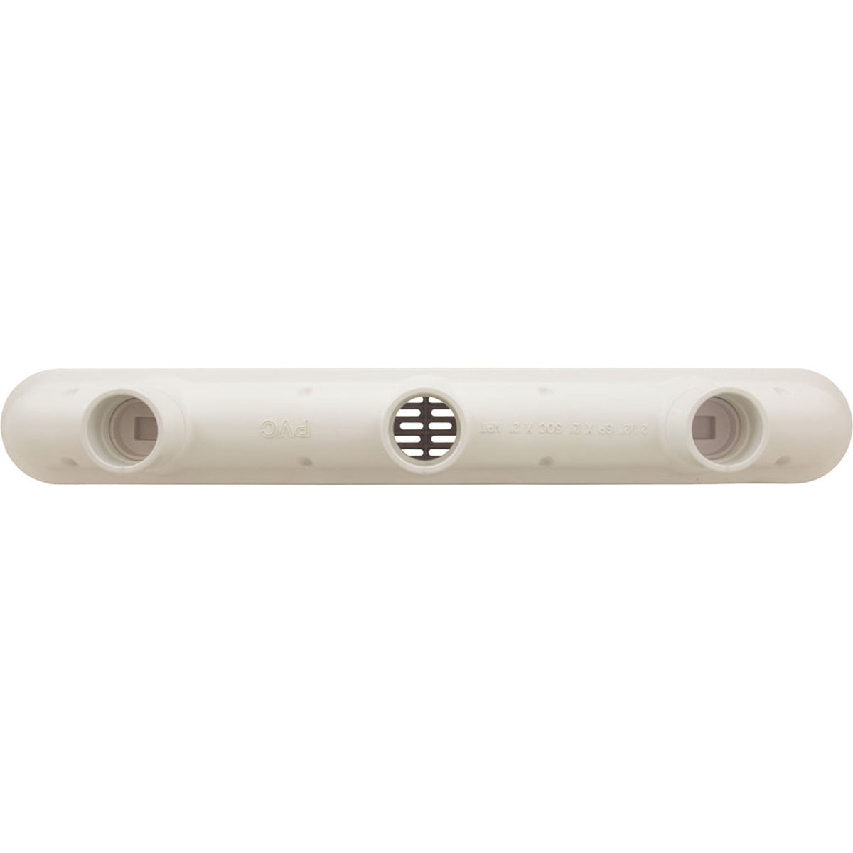 Channel Drain, Aquastar, 32", Flat Grate, For Concrete, White
