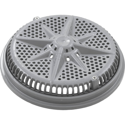 Main Drain Grate, PentairStarGuard, 8", 112gpm, Gray, Short Ring