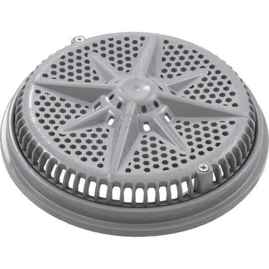 Main Drain Grate, PentairStarGuard, 8", 112gpm, Gray, Short Ring