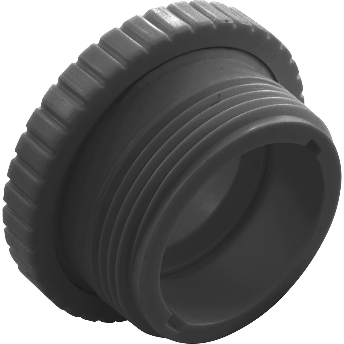 Inlet Fitting, Pentair, 1-1/2"mpt, 3/8" Orifice, Dk Gray