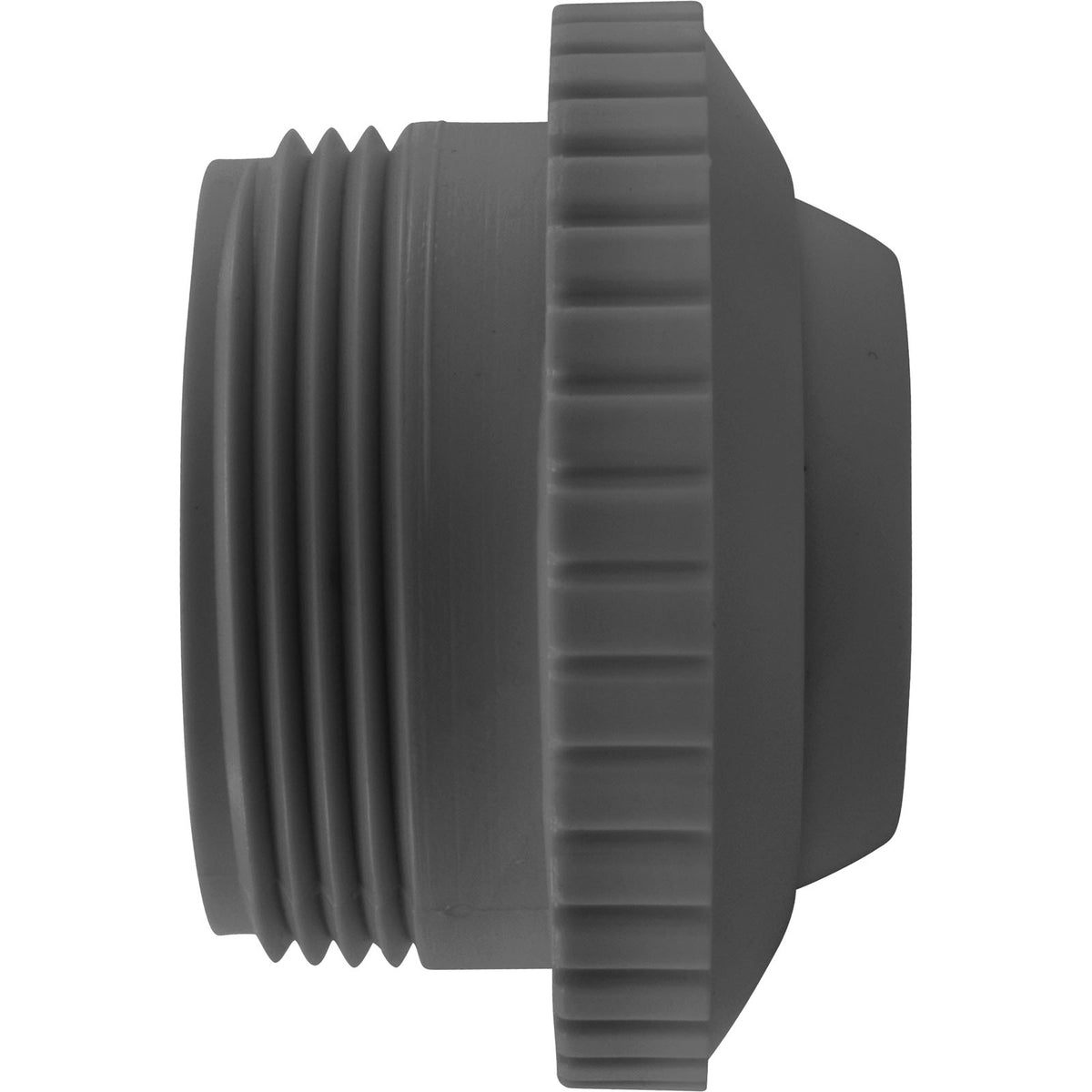 Inlet Fitting, Pentair, 1-1/2"mpt, 3/8" Orifice, Dk Gray