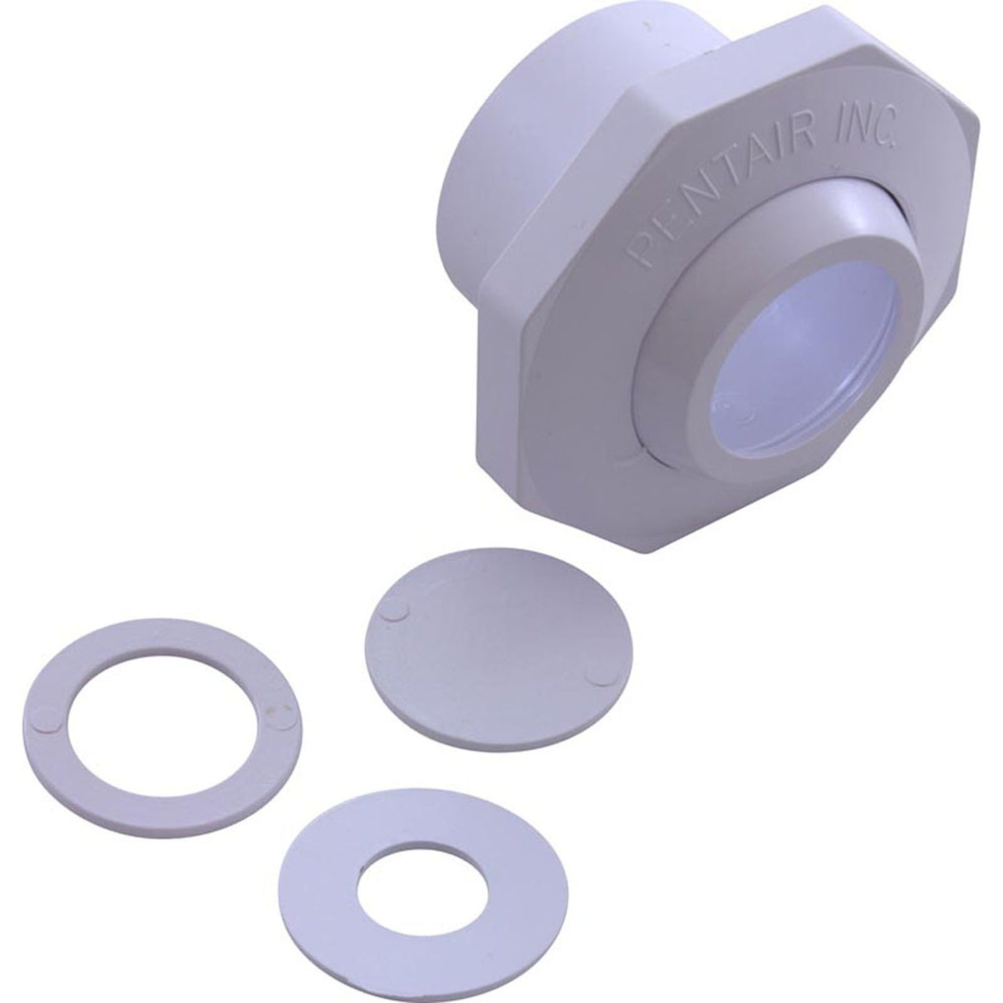 Inlet Fitting, Pentair, 1-1/2" Slip, Economy Insider, White