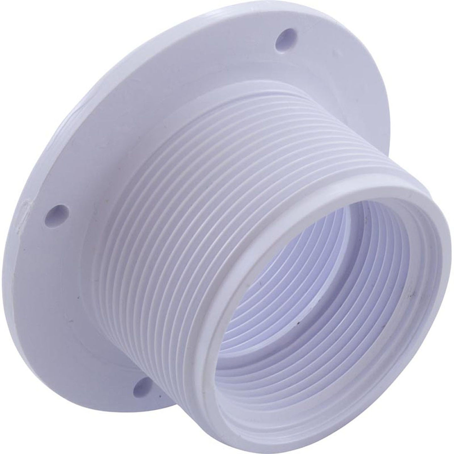 Accesorio de pared, cuerpo estándar de gunita, 1-1/2"mpt x 1-1/2"fpt, blanco