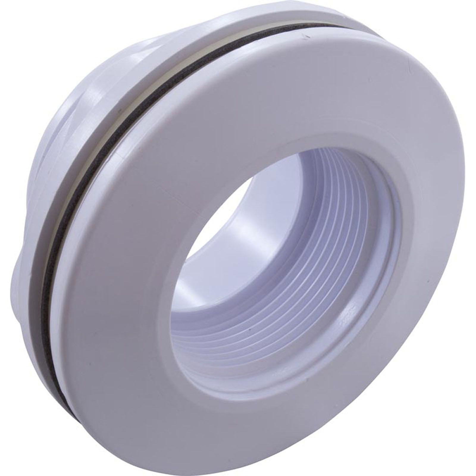 Wall Fitting, Fiberglass Std Body, 1-1/2"mpt x 1-1/2"s, White