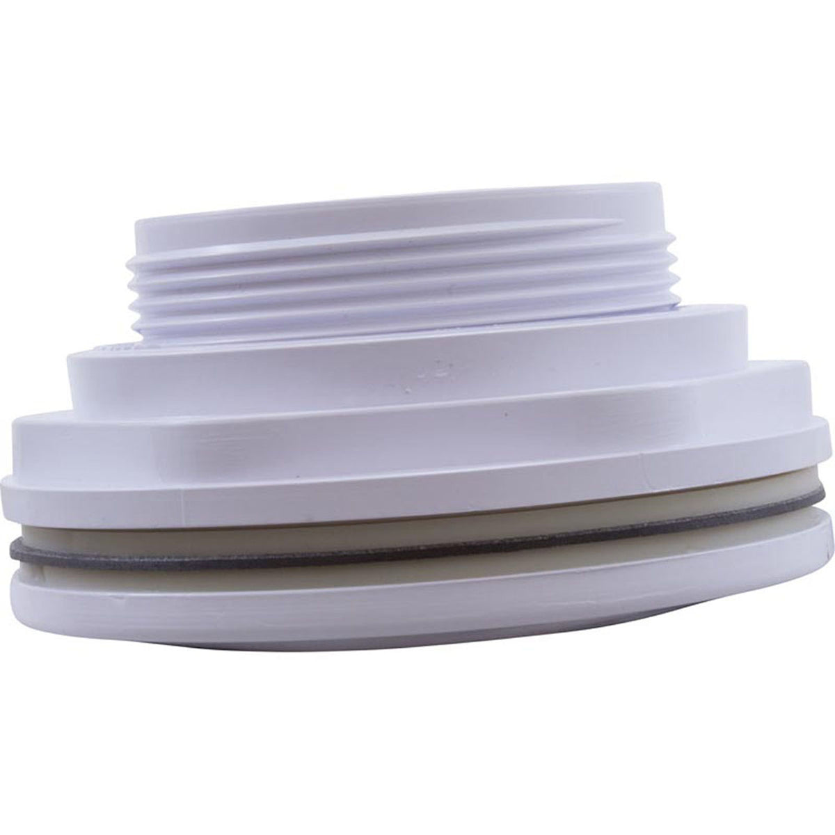 Wall Fitting, Fiberglass Std Body, 1-1/2"mpt x 1-1/2"s, White