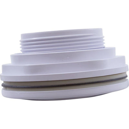 Wall Fitting, Fiberglass Std Body, 1-1/2"mpt x 1-1/2"s, White