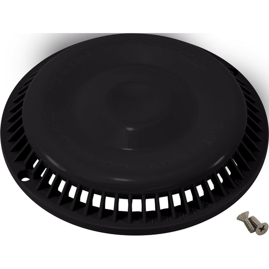 Main Drain Cover, Afras, Anti Vortex, Black, w/Screws