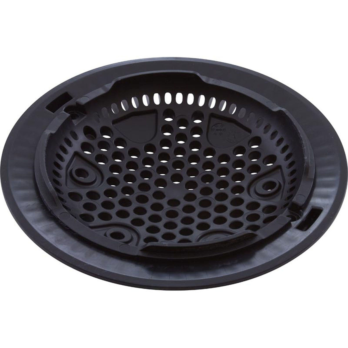 Main Drain Grate, Hayward Anti Vortex, 7-3/4"dia Round, Blk