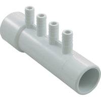 Manifold, WW, 1"s x 1"spg x (4) 3/8" Barb