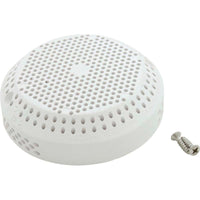 Suction Cover, Waterway 3-1/2" Hi-Flow, White, with Screws
