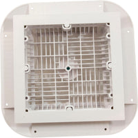 Main Drain Grate, 14" x 14" Square, 2 Retro 9"x9", White